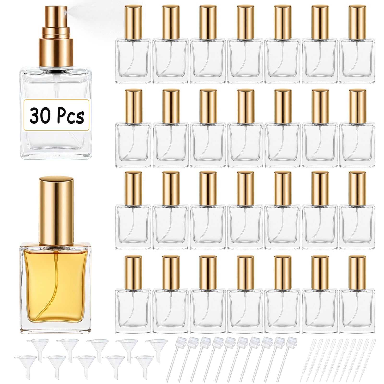 Perfume Imperium Fragrance World - Frascos de perfume de vidro transparente
