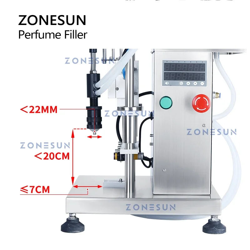 Perfume Fragrance Machine - Zonesun ZS-YTZL500S única cabeça pneumática vácuo