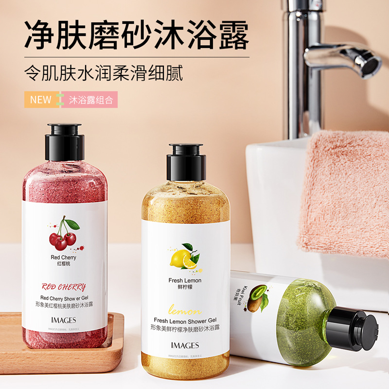 Perfume Fragrance Body Wash - Kiwi Rejuvenescimento da Pele Esfoliante Lavagem